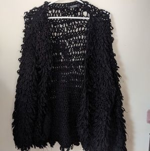 Shag Cardigan Sweater
